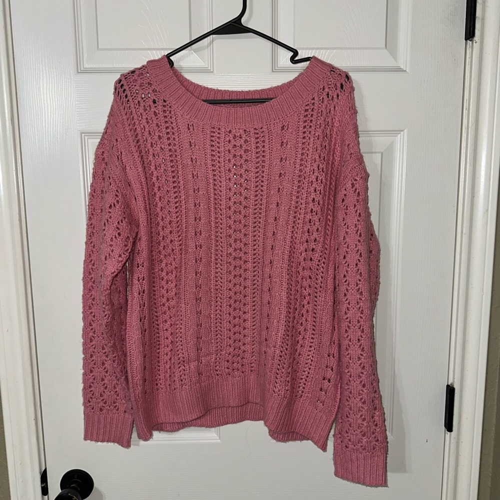 Pink Knit Women's Sweater